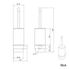 Porte-balai WC OLA 