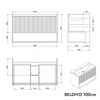 Meuble salle de bain BELDIVO 100 cm avec vasque Duravit