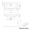 Meuble salle de bain BELDIVO 100 cm avec vasque Duravit