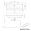 Ensemble de meubles de salle de bain BELDIVO 120 cm