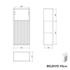 Armoire latérale BELDIVO 95 cm