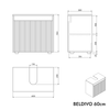 Meuble sous-lavabo BELDIVO 60 cm