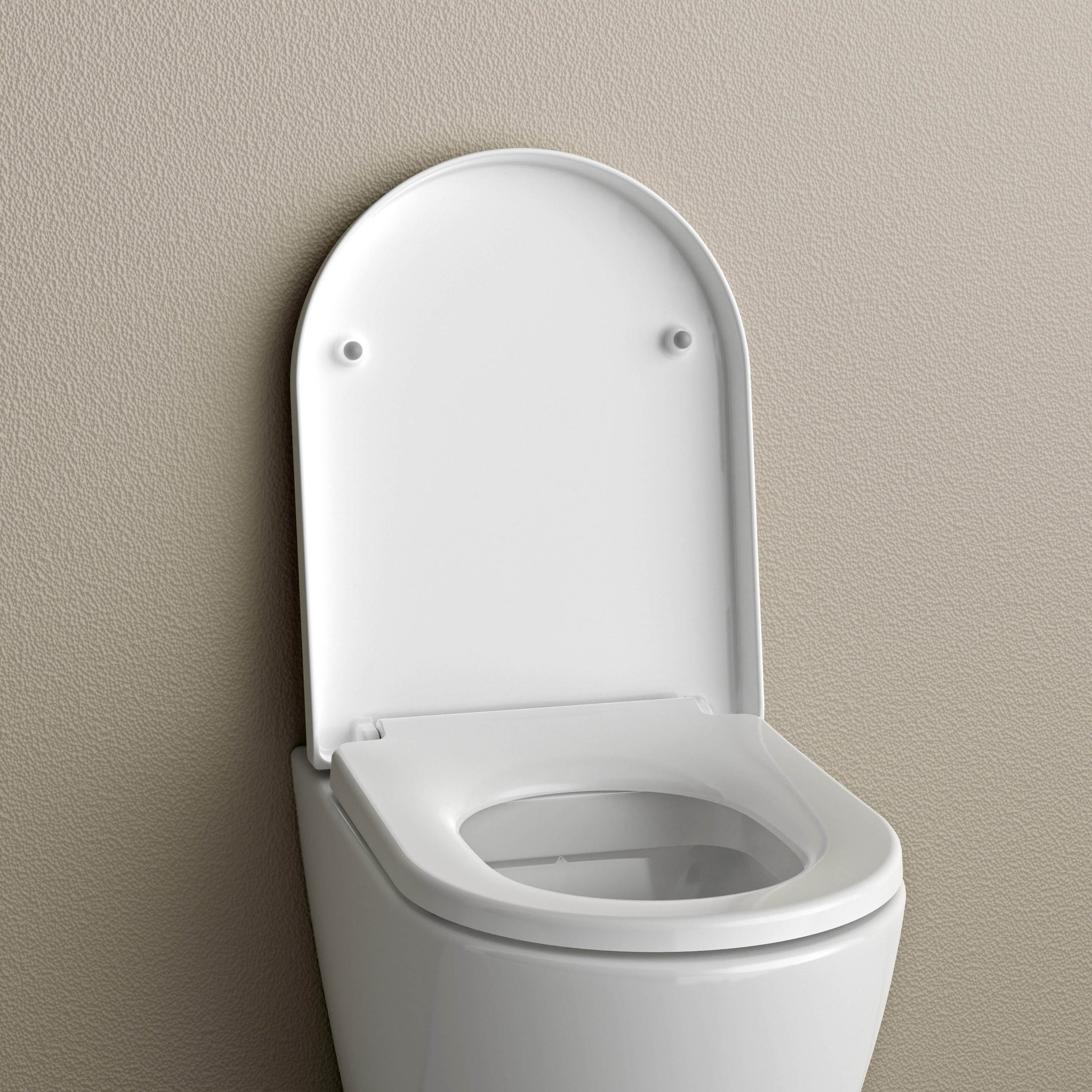 Abattant WC universel U1002 - avec éclairage LED - fonction Softclose - Blanc brillant