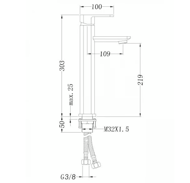 Robinet Mitigeur lavabo 1234