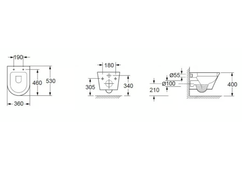 WC suspendu 1088R