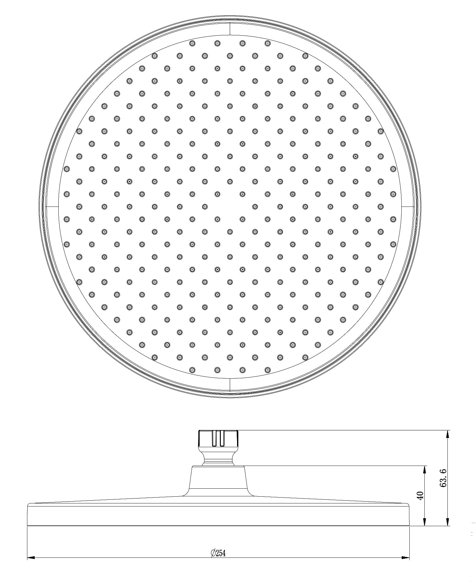 Système de douche thermostatique 4011 BASIC