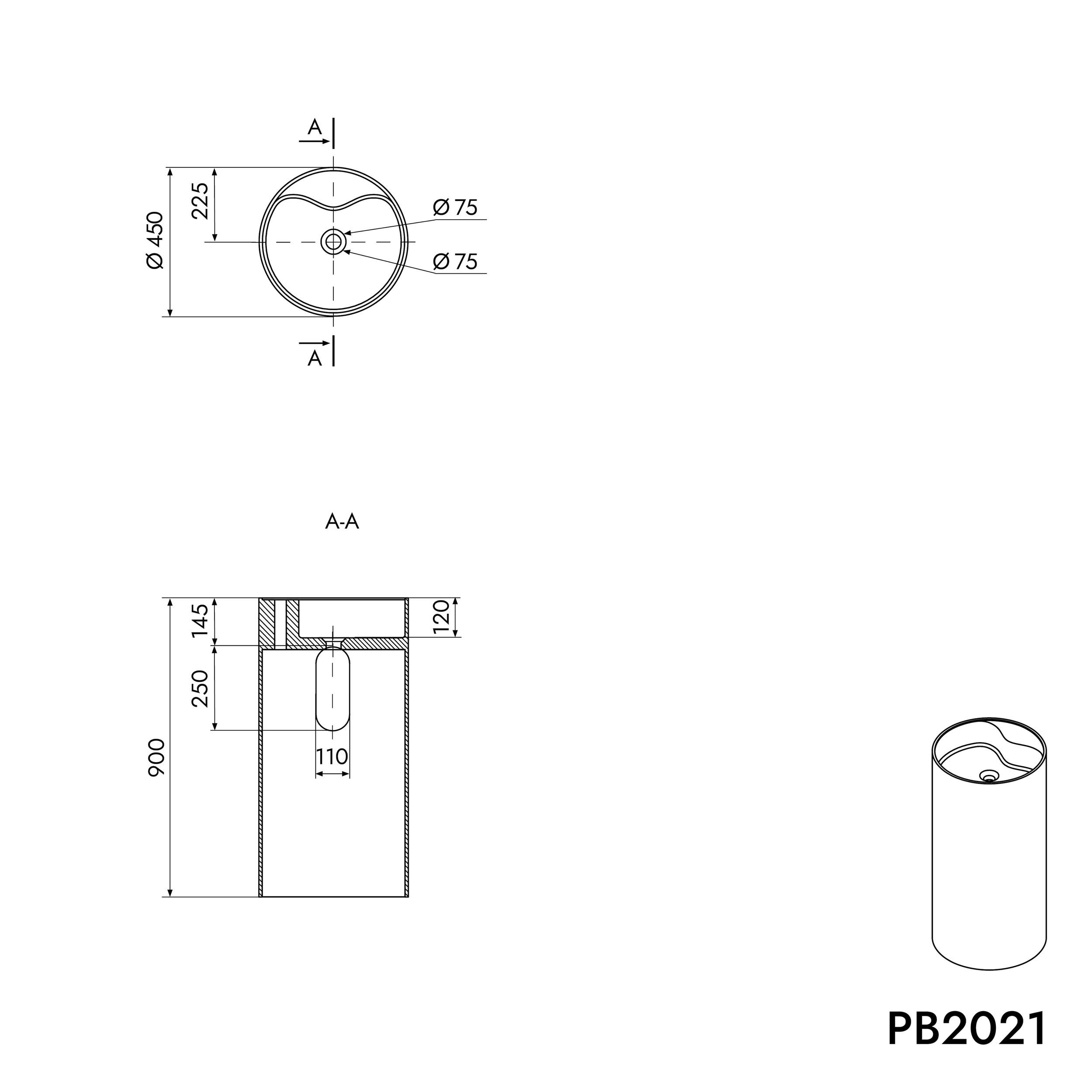 Vasque totem PB2021