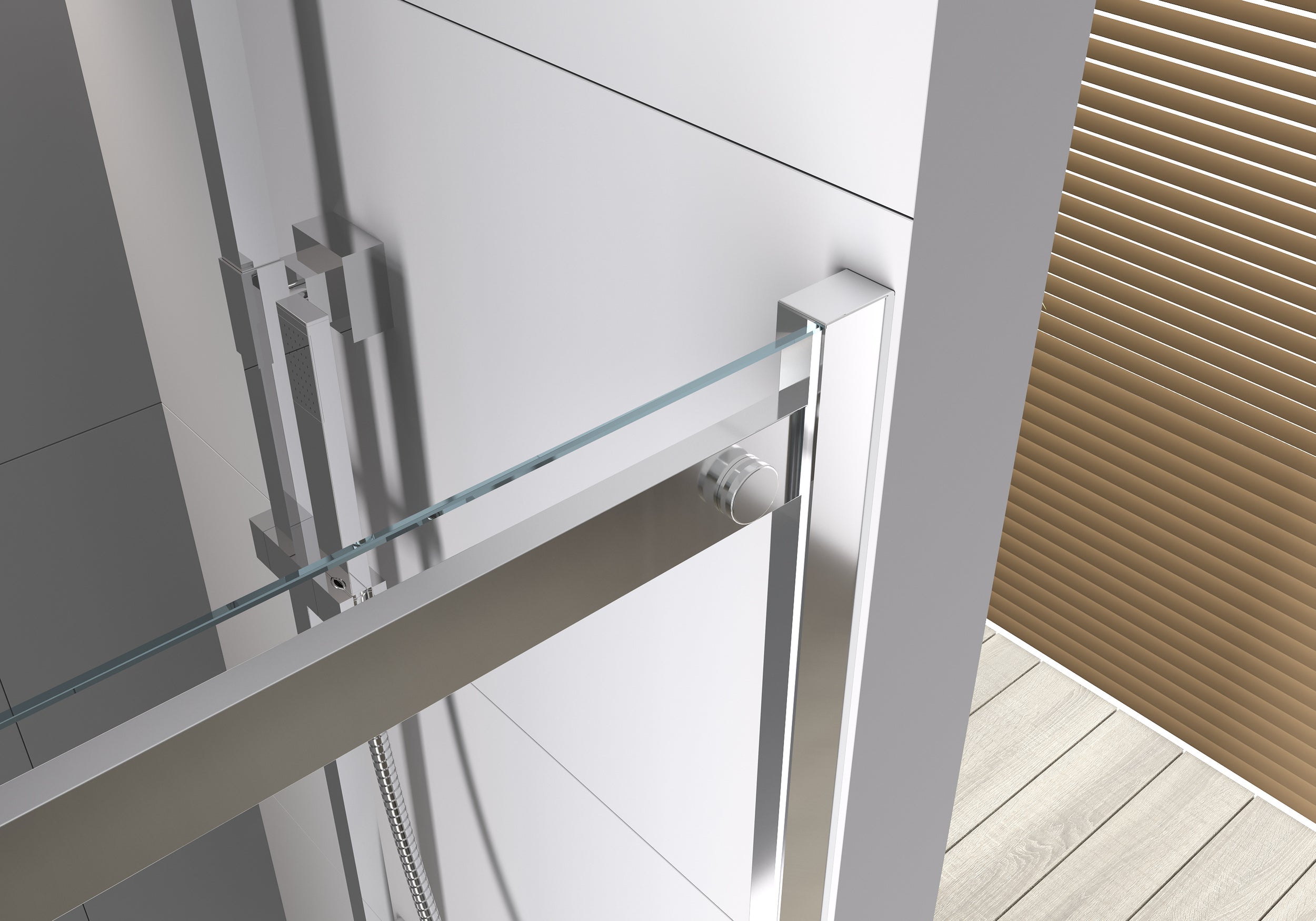 Porte de douche en niche coulissante DX806A FLEX