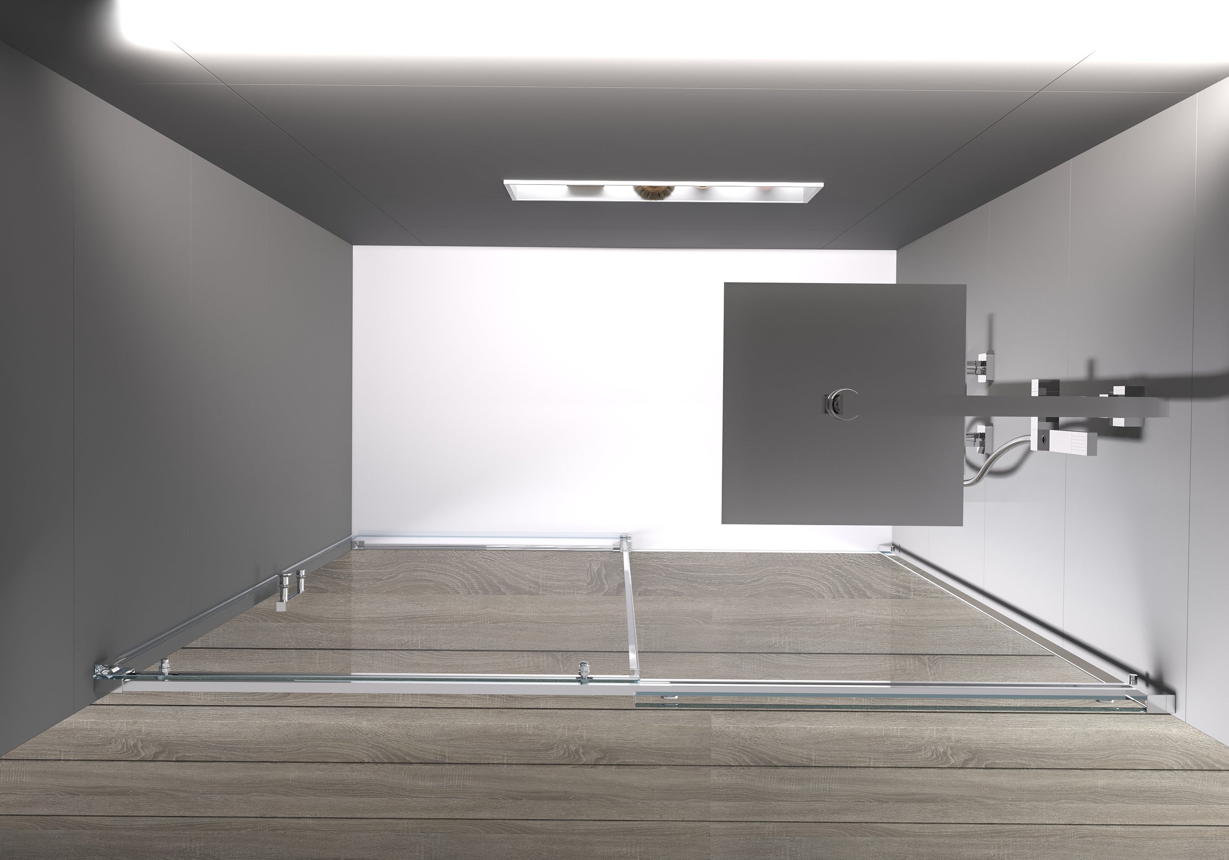 Porte de douche en niche coulissante DX806A FLEX