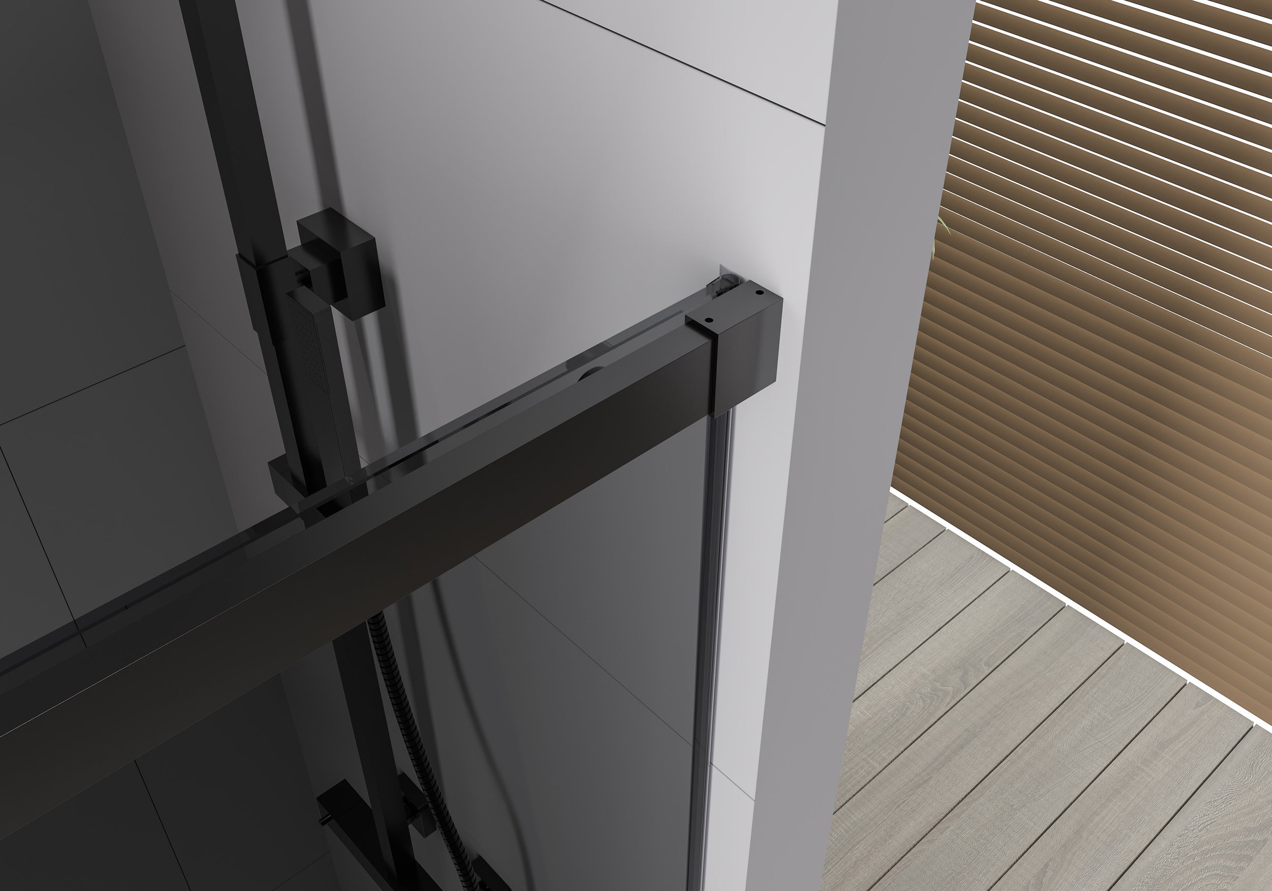Porte de douche en niche coulissante Soft-Close DX906 FLEX