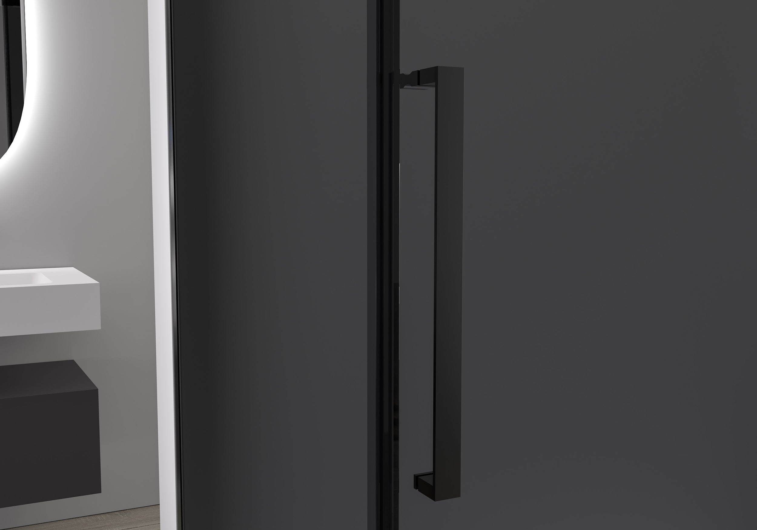 Porte de douche en niche coulissante Soft-Close DX906 FLEX