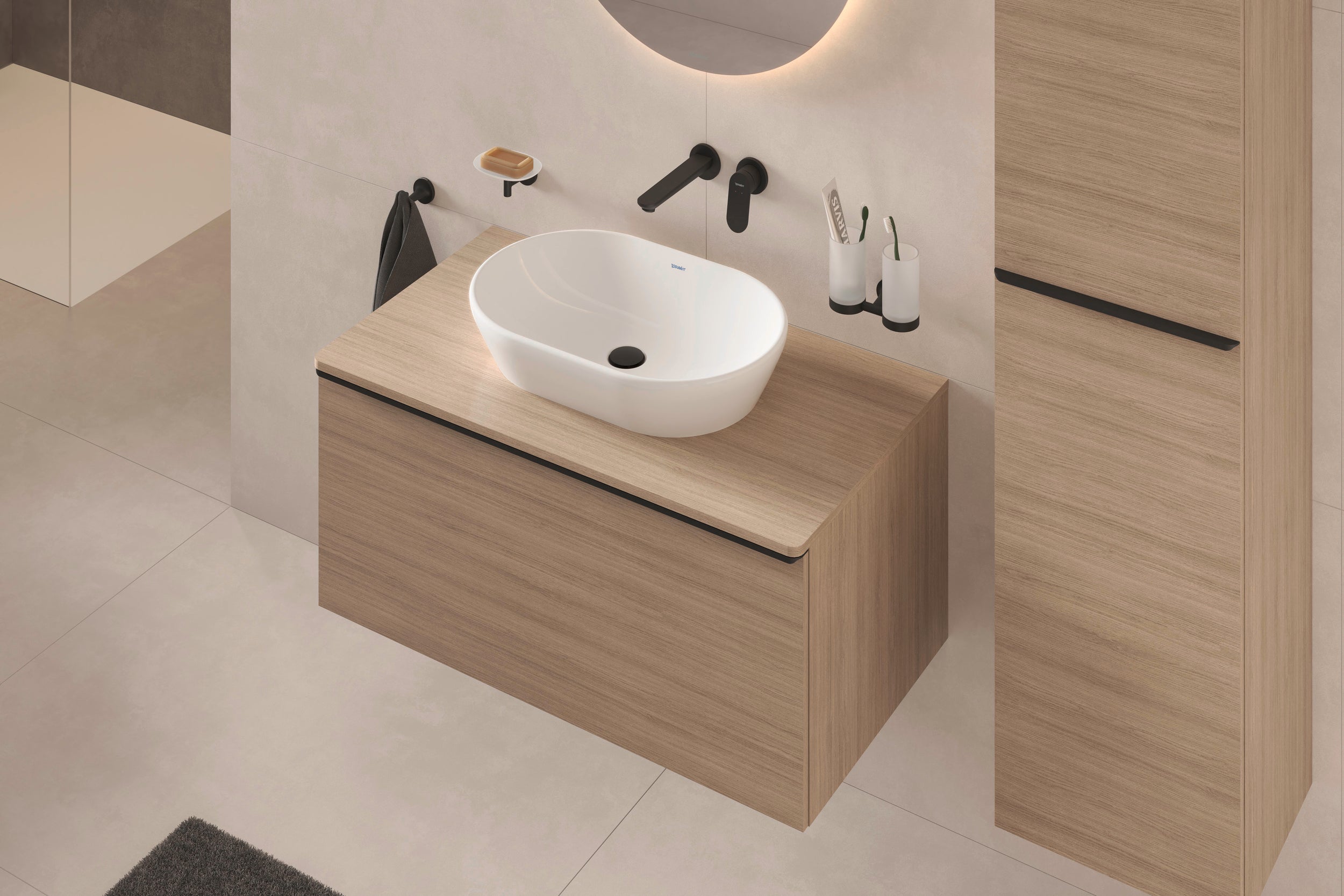Duravit Wave Mitigeur à Levée Unique pour Lavabo Encastré 