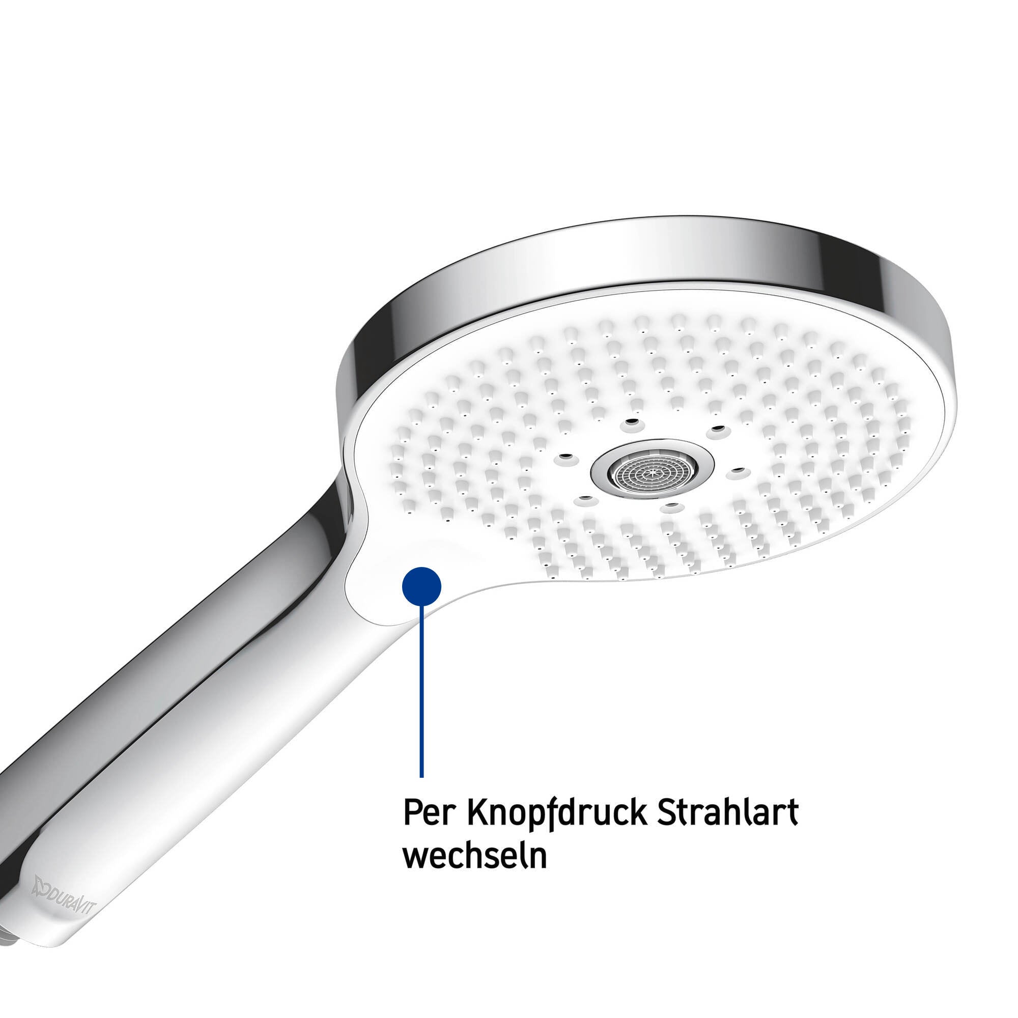 Duravit Shower System avec thermostat, tablette en verre, 3 types de jets et fonction MinusFlow - chrome/blanc