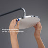 Duravit système de douche avec thermostat et tablette en verre