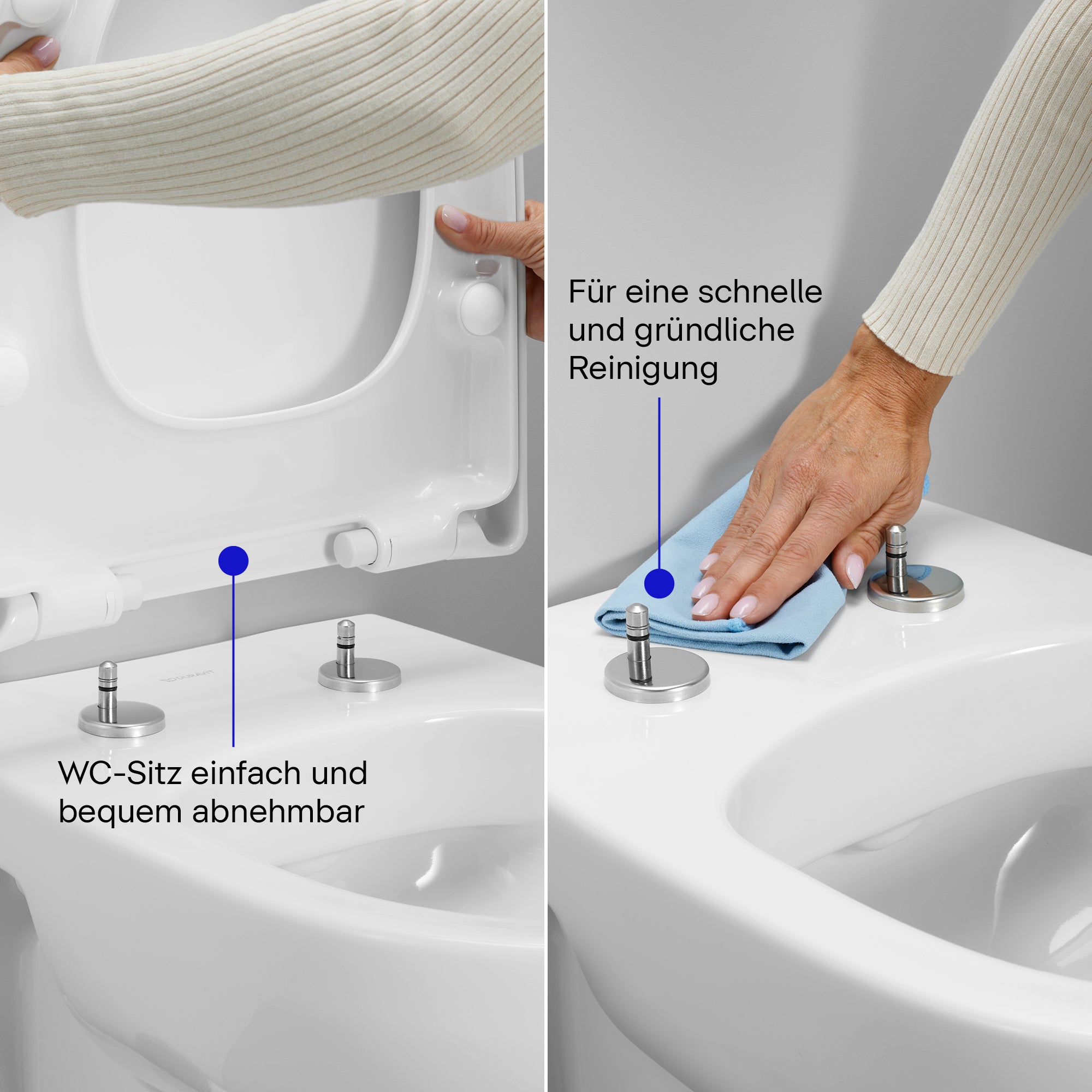 Abattant WC universel Duravit Univavo avec fermeture amortie, rond 