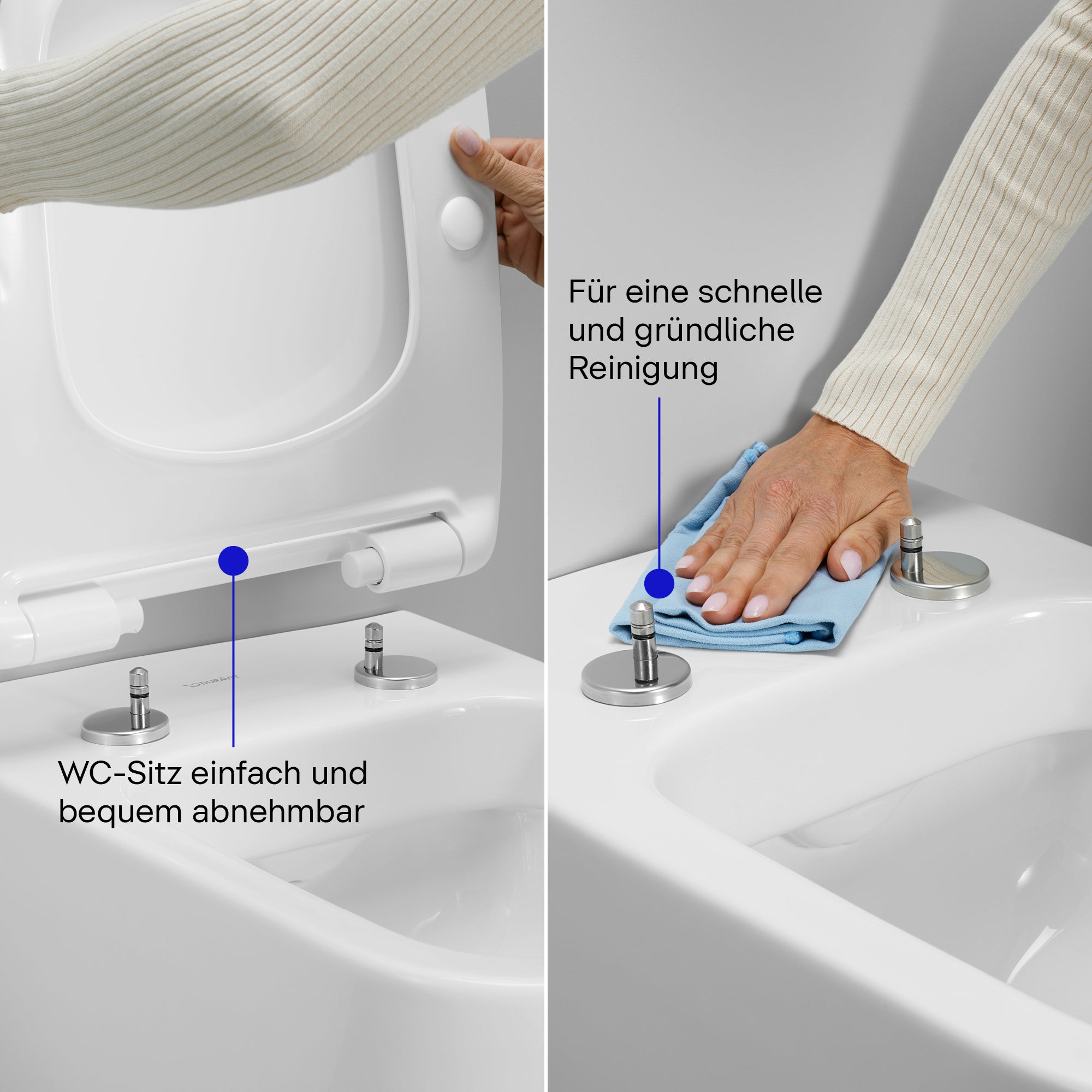 Duravit Univavo abattant WC universel avec fermeture ralentie