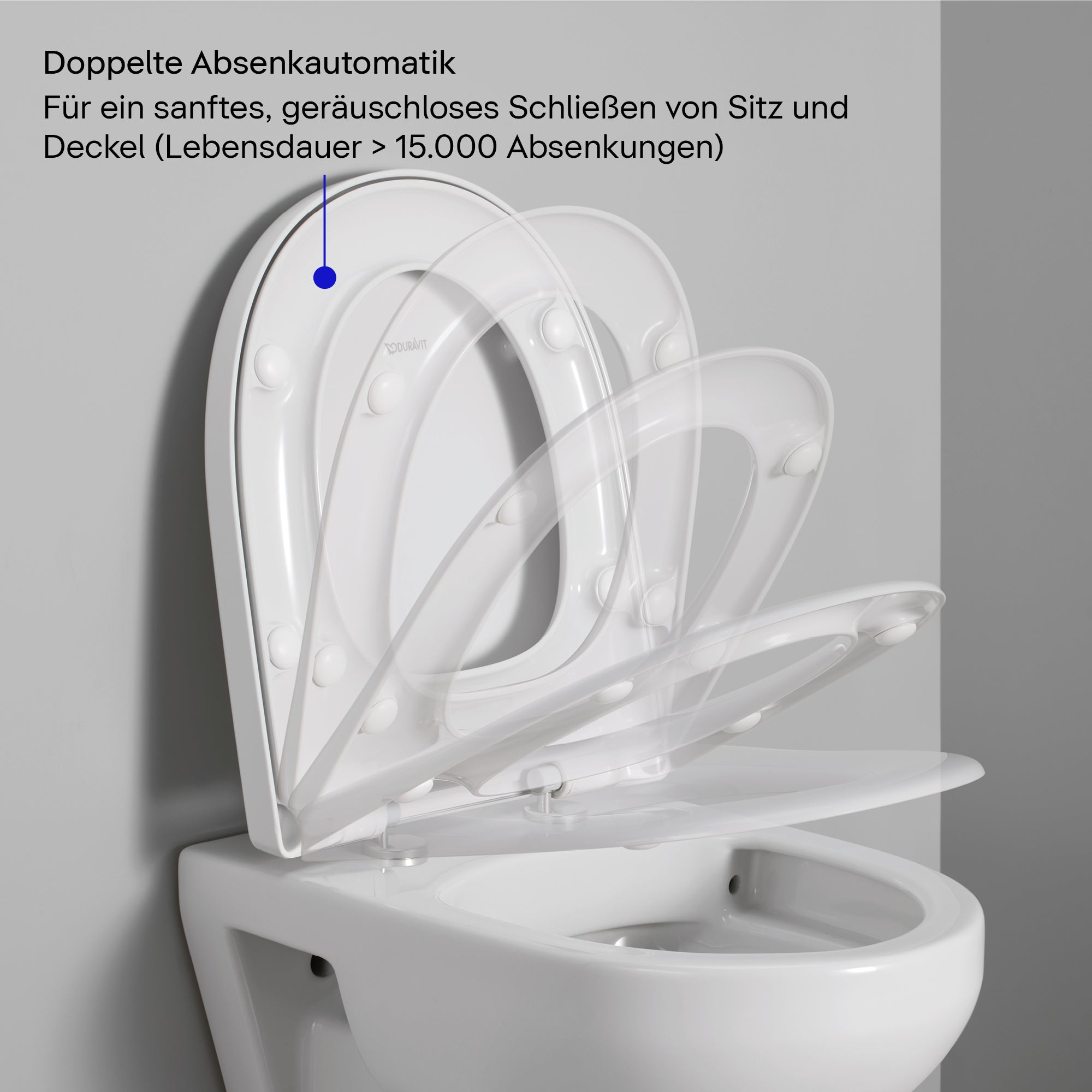 Abattant WC universel Duravit Univavo avec fermeture amortie, rond 