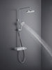Duravit système de douche avec thermostat et tablette en verre
