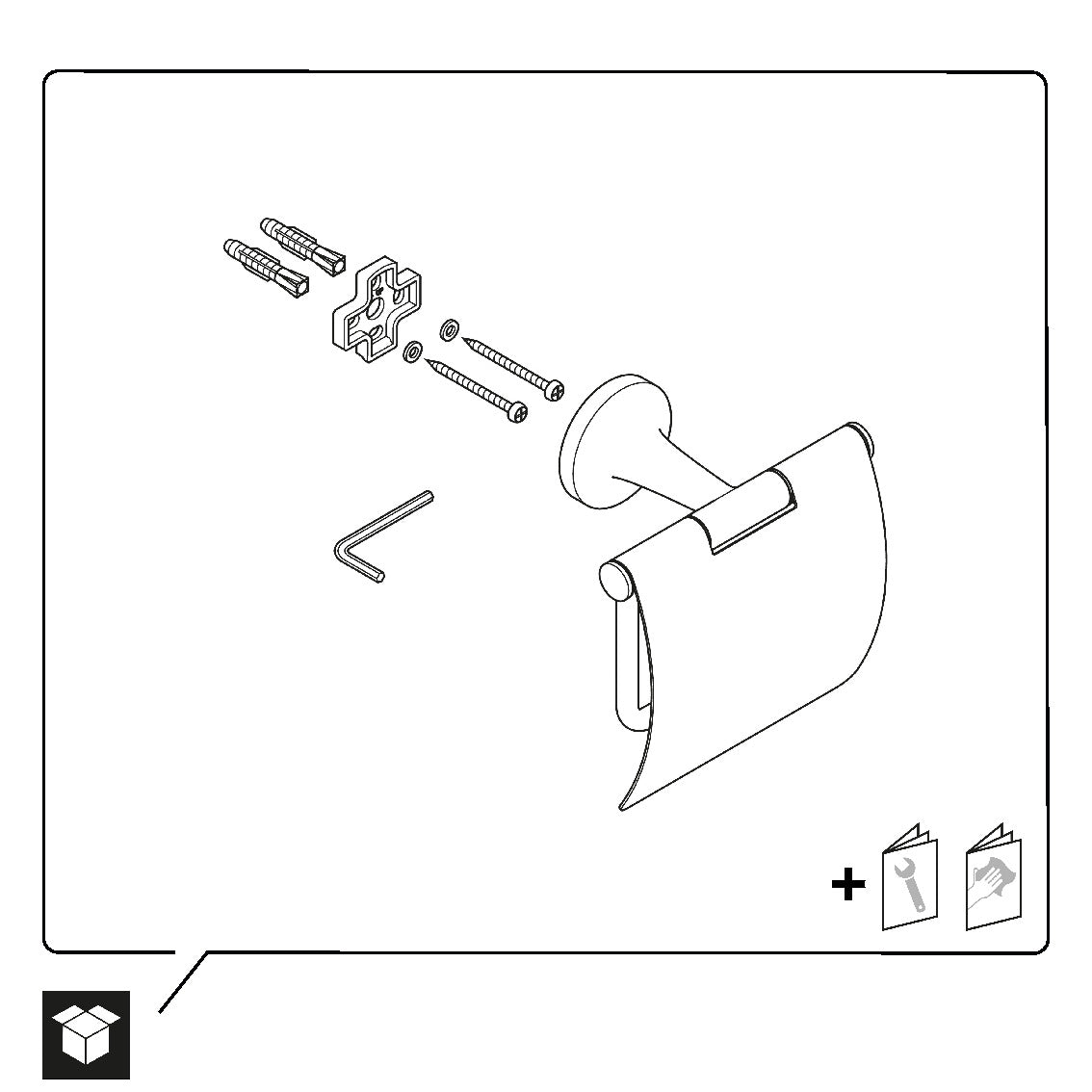 Porte-rouleau de papier Duravit Starck T