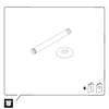 Bras de douche universel Duravit 200 mm, fixation au plafond - coloris au choix