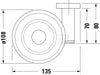 Duravit D-Code porte-savon Ø10 cm pour 1 savon 