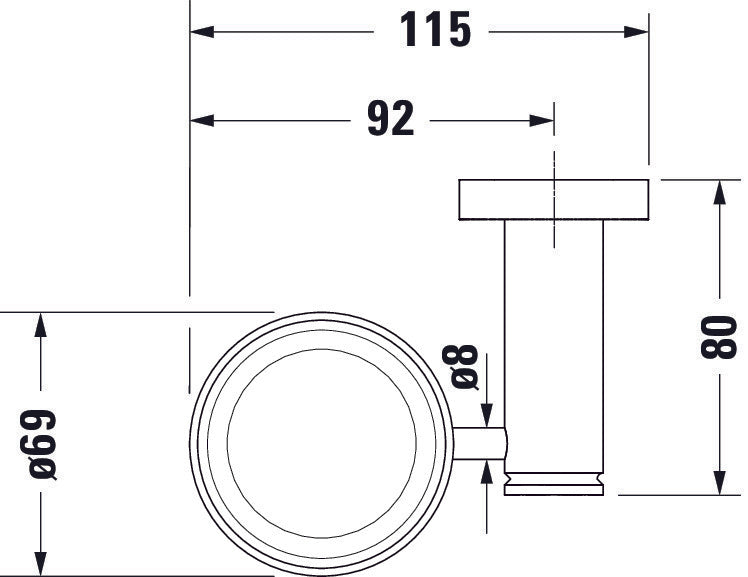 Duravit D-Code gobelet à dents