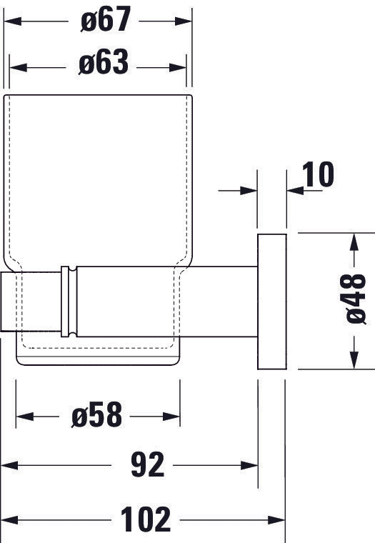 Duravit D-Code gobelet à dents