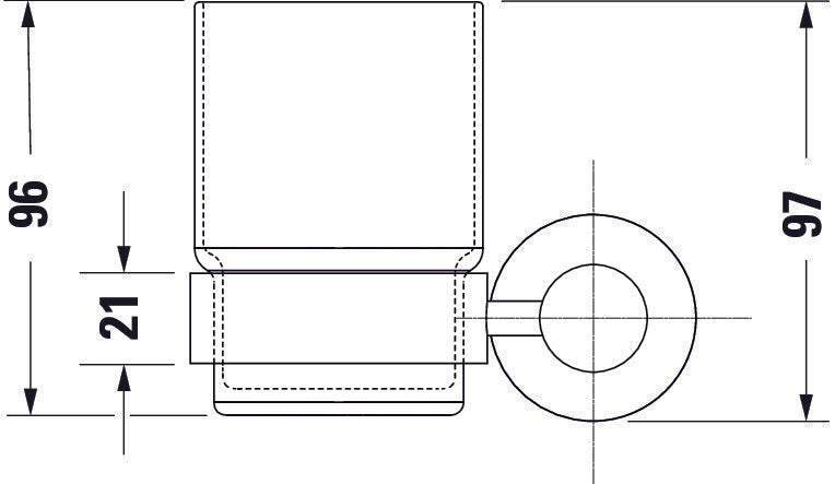 Duravit D-Code gobelet à dents