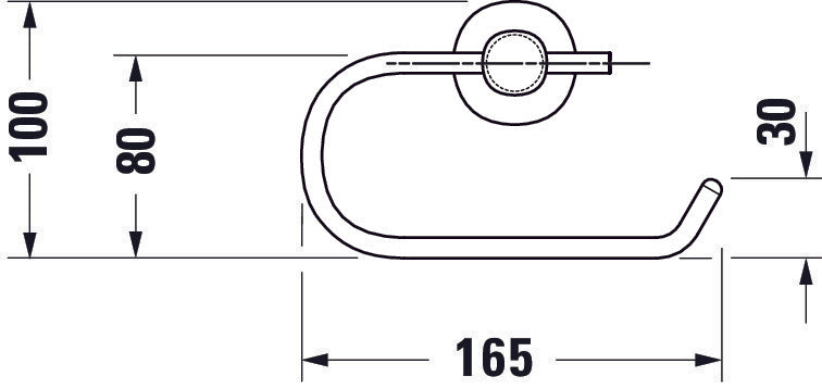 Duravit D-Code porte-rouleau pour 1 rouleau