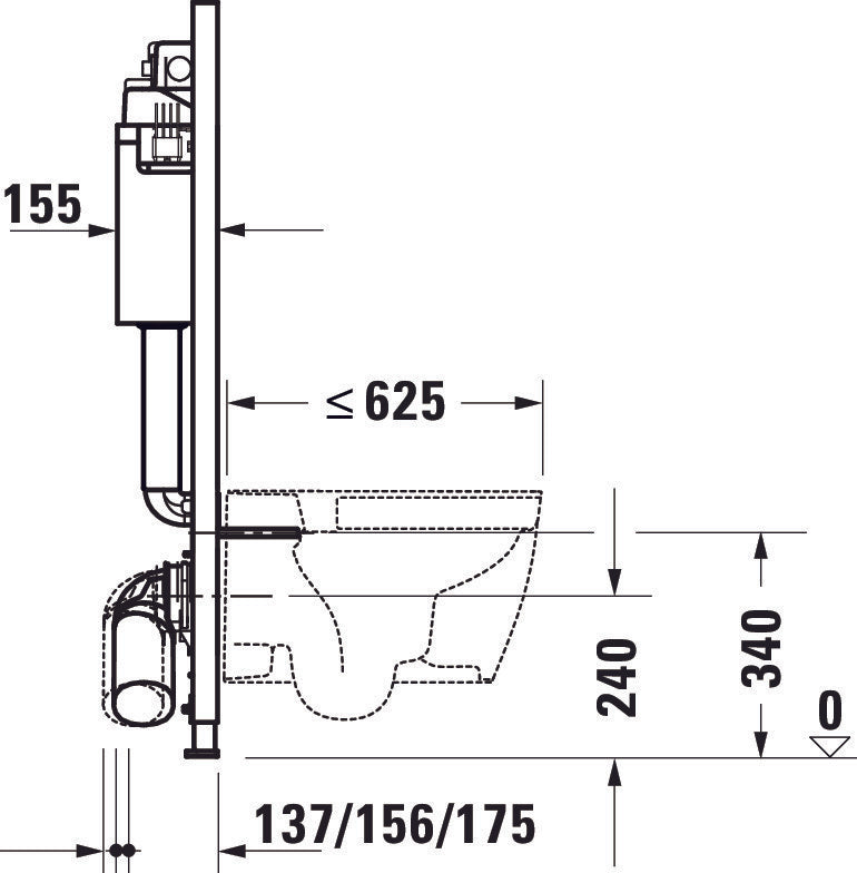 Elément WC DuraSystem, Basic