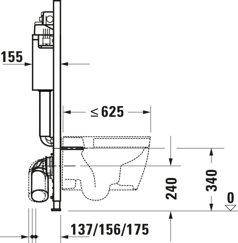 Elément WC DuraSystem, Basic