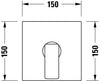 Duravit Manhattan Mitigeur monocommandé pour douche encastré