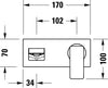 Duravit Manhattan Mitigeur monocommandé pour lavabo 