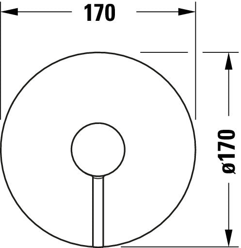 Duravit Circle Mitigeur monocommandé pour douche encastré