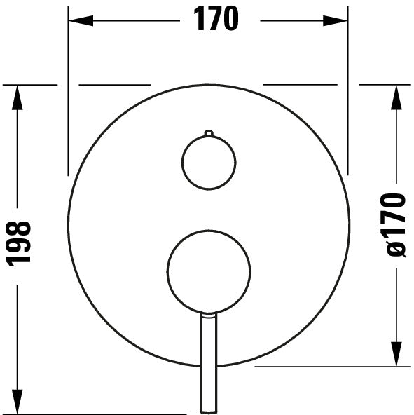Duravit Circle Mitigeur monocommandé pour bain encastré