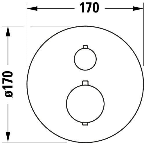 Mitigeur thermostatique Duravit encastré