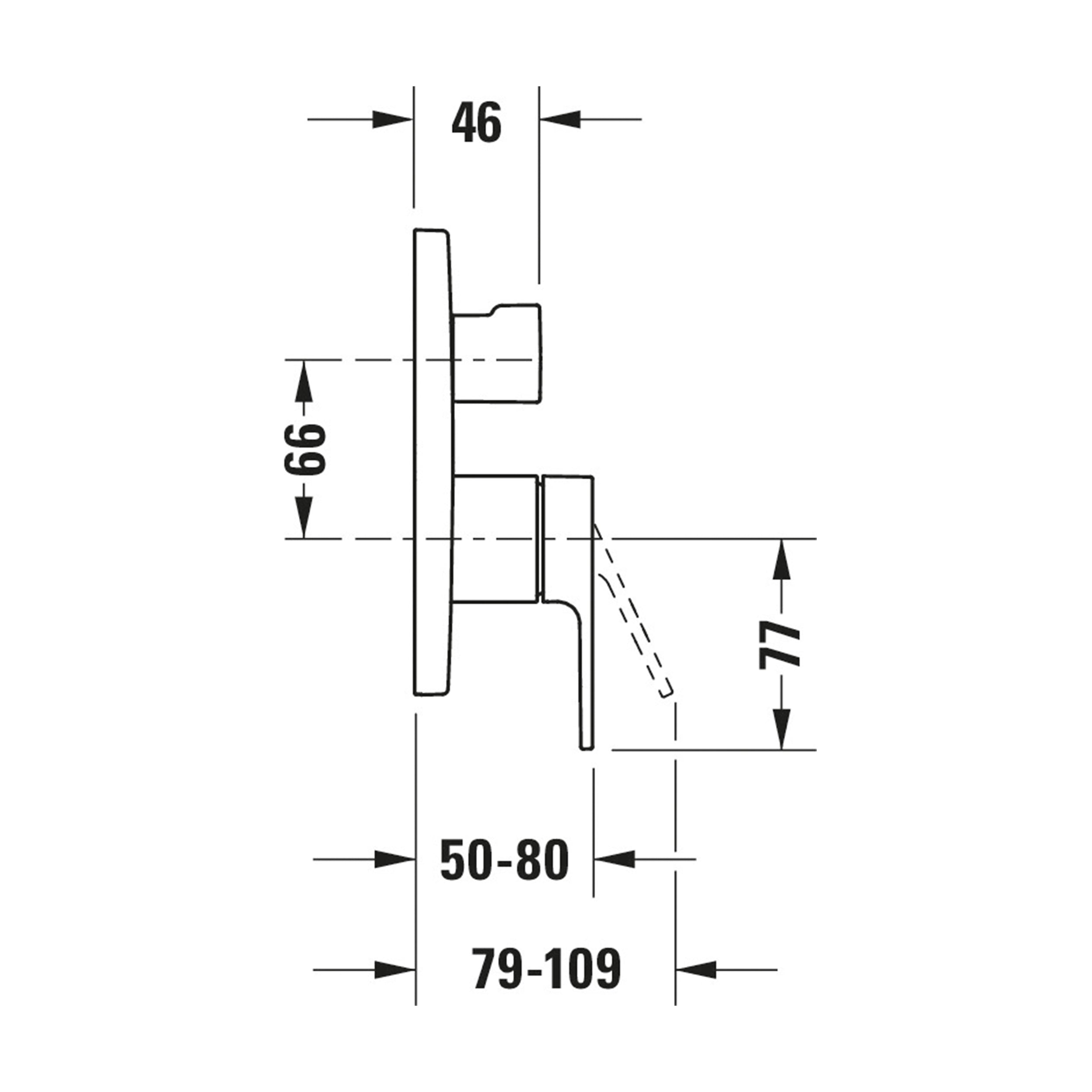 Duravit B.3 robinetterie de baignoire