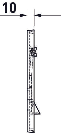 Plaque de déclenchement mécanique Duravit DuraSystem pour WC 