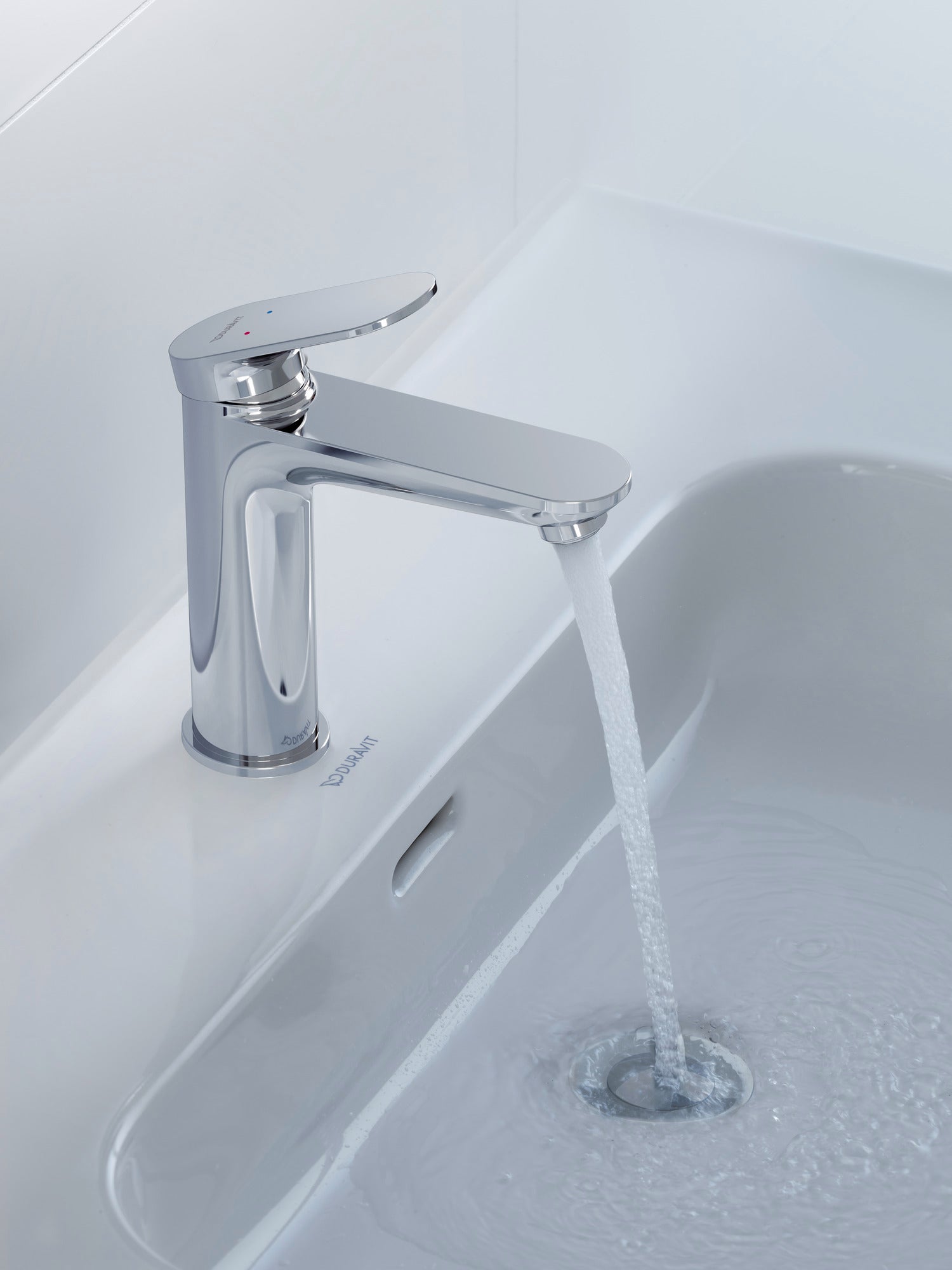 Wave Duravit Mitigeur monocommandé pour lavabo M avec tirette - Couleur au choix