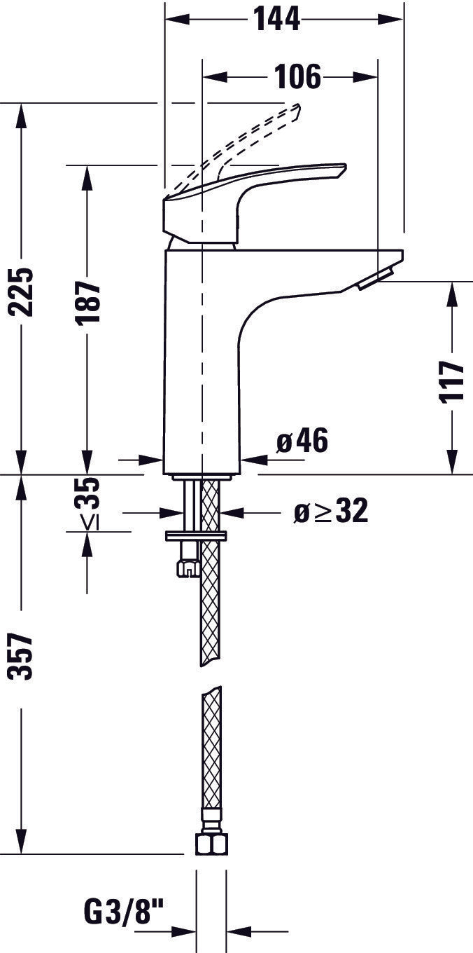 Robinet de lavabo Duravit DuraVelez