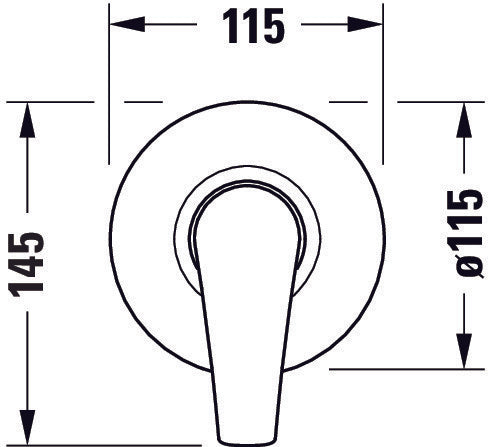 Duravit DuraVelez robinetterie de douche, encastrée, 1 consommateur, chrome