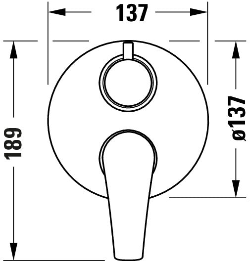 Duravit DuraVelez Wannenarmatur