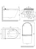 WC japonais lavant PREMIUM 1102 Noir mat