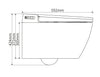 Ensemble complet WC douche 540 PRO avec élément de pré-mur Geberit Duofix