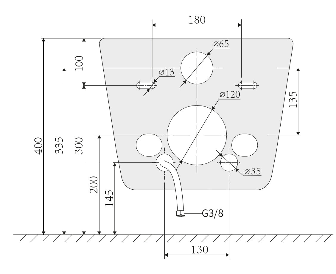Ensemble complet WC douche 540 PRO avec élément de pré-mur Geberit Duofix