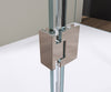 Paroi de douche en forme de U EX412 avec portes pivotantes