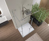 Paroi de douche en forme de U EX412 avec portes pivotantes