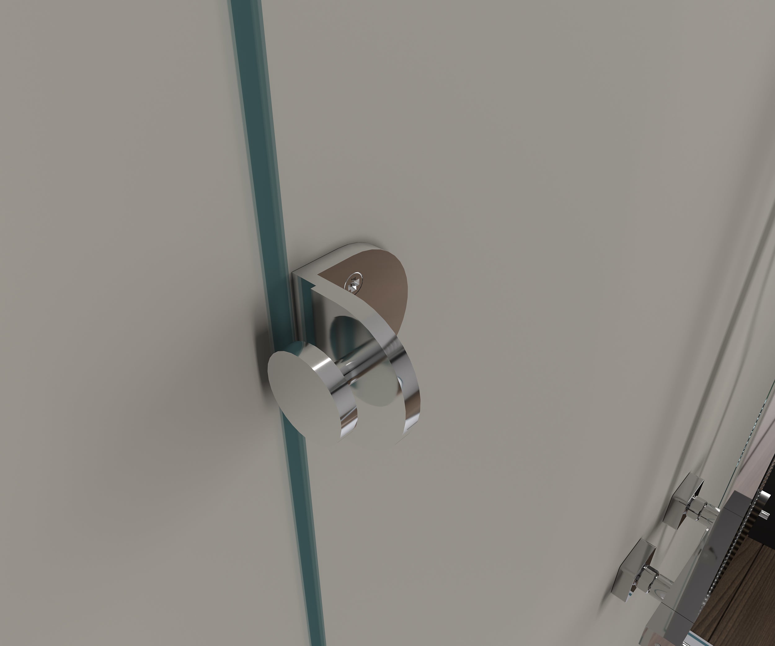 Paroi de douche en forme de U EX412 avec portes pivotantes