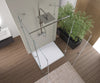 Paroi de douche en forme de U EX412 avec portes pivotantes