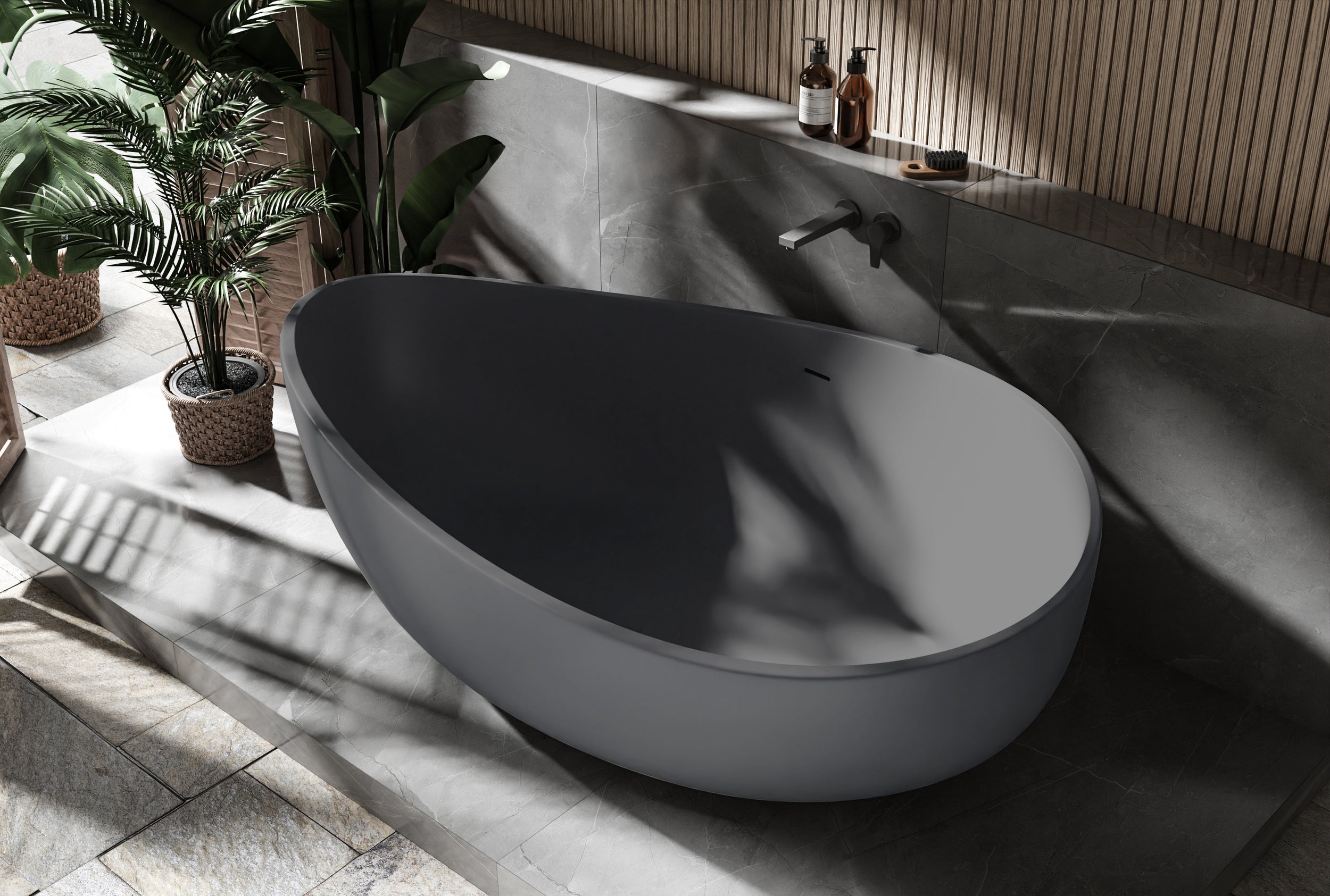 Baignoire autoportante WAVE STONE